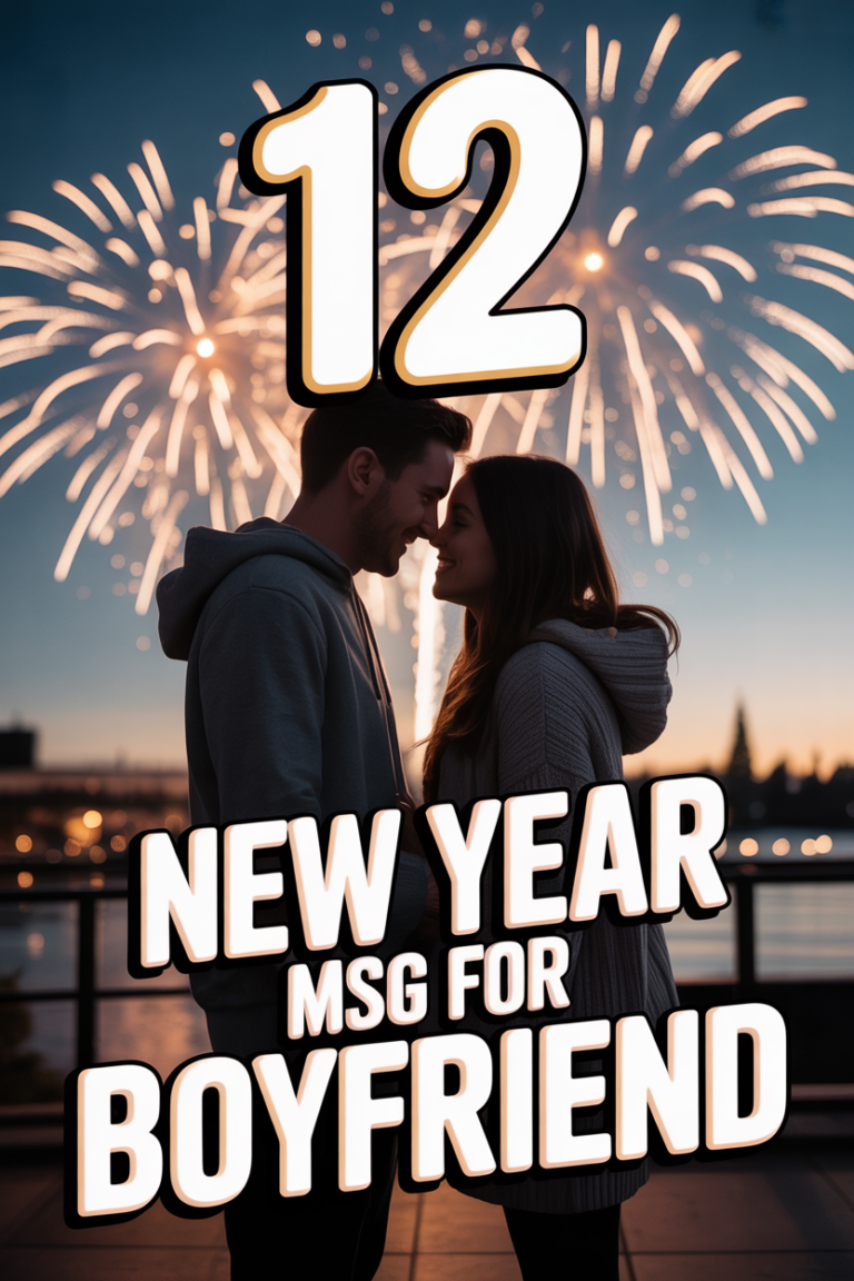 ✨ 12 New Year Msg For Boyfriend