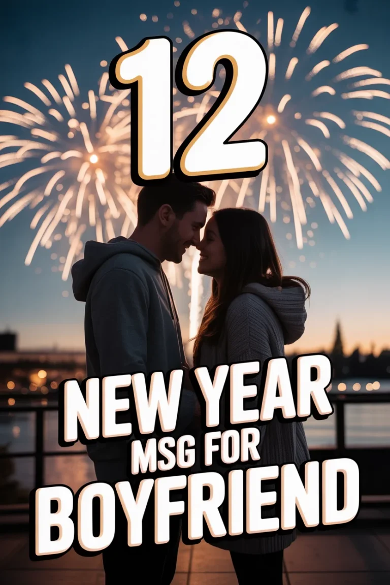 ✨ 12 New Year Msg For Boyfriend