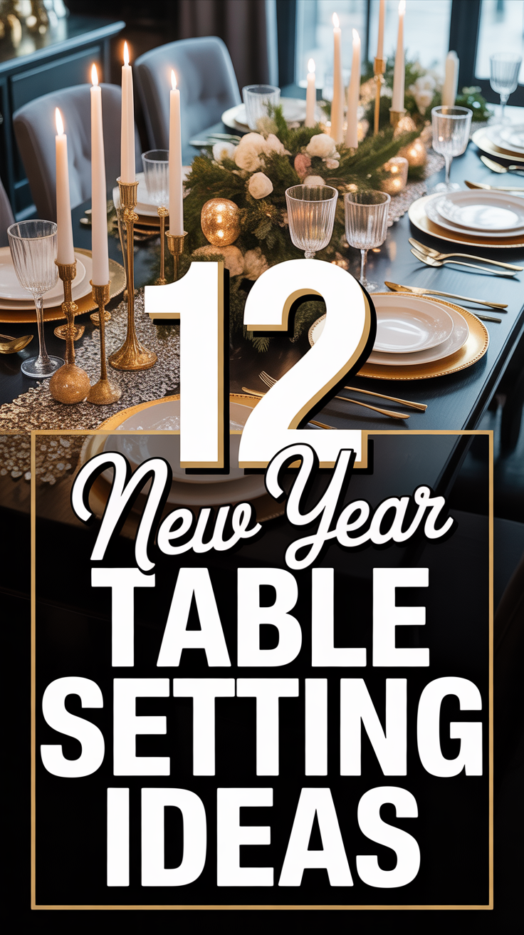 ✨ 12 New Year Table Setting Ideas