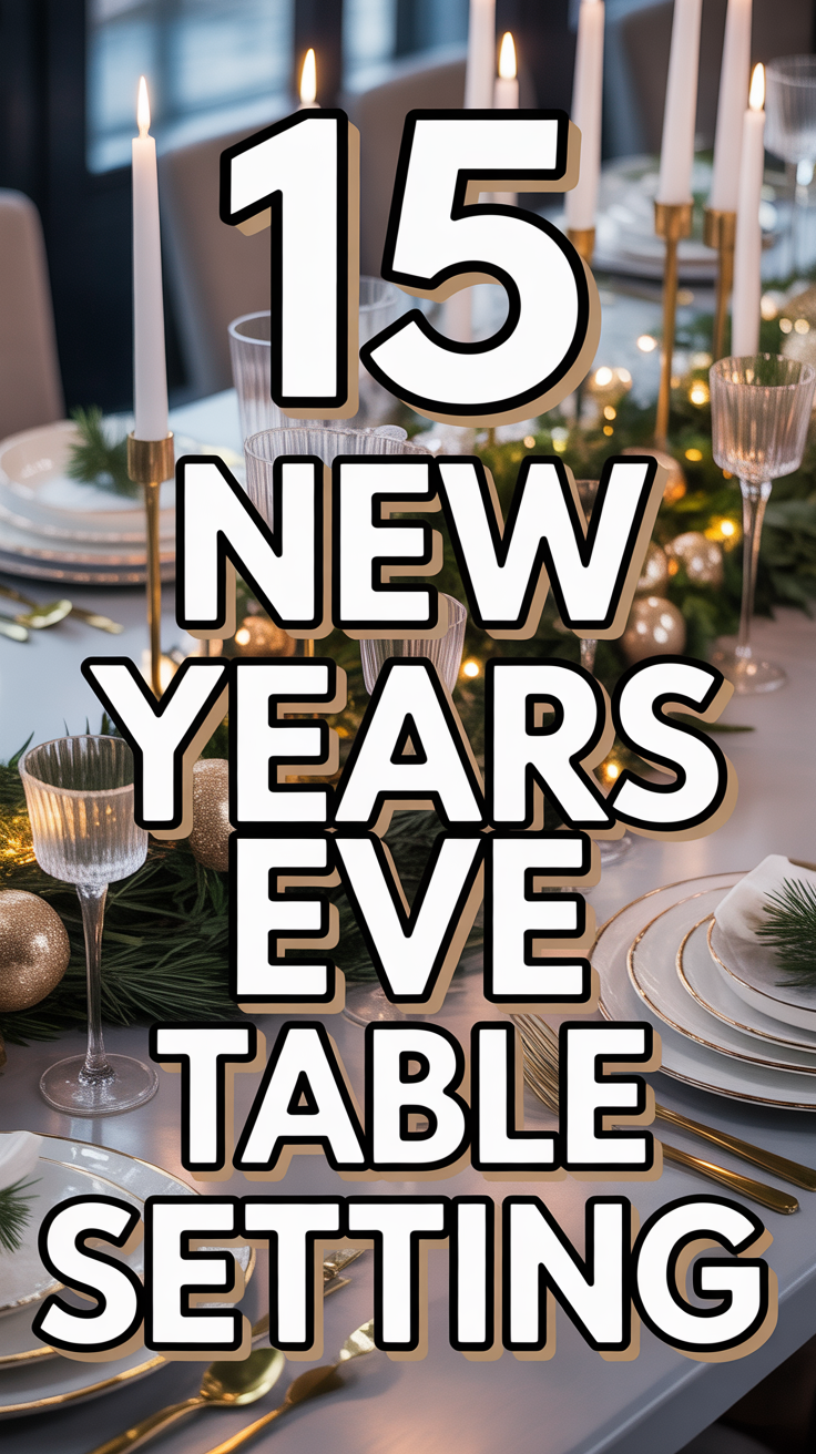 ✨ 15 New Years Eve Table Setting