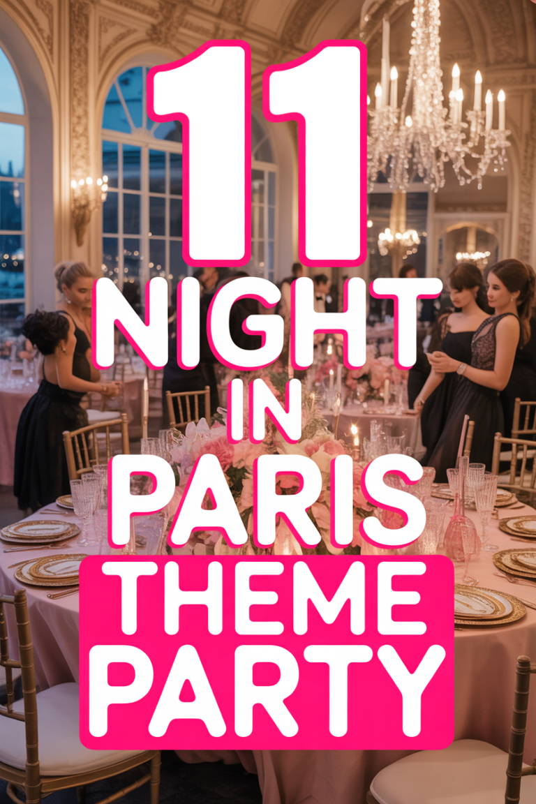 🗼 11 Night In Paris Theme Party