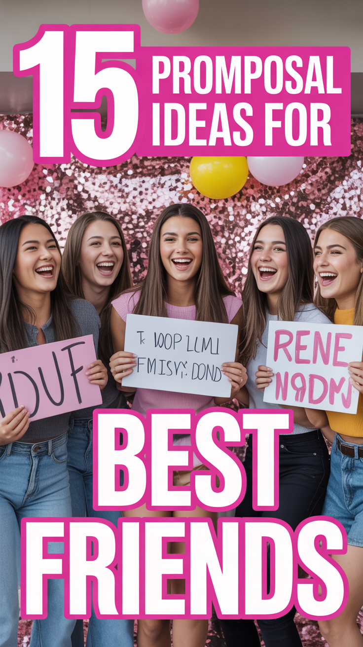 ✨ 15 Promposal Ideas For Best Friends