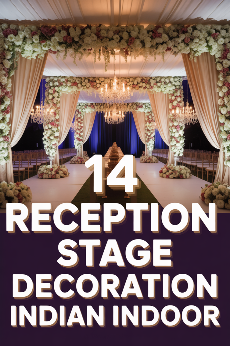 ✨ 14 Reception Stage Decoration Indian Indoor