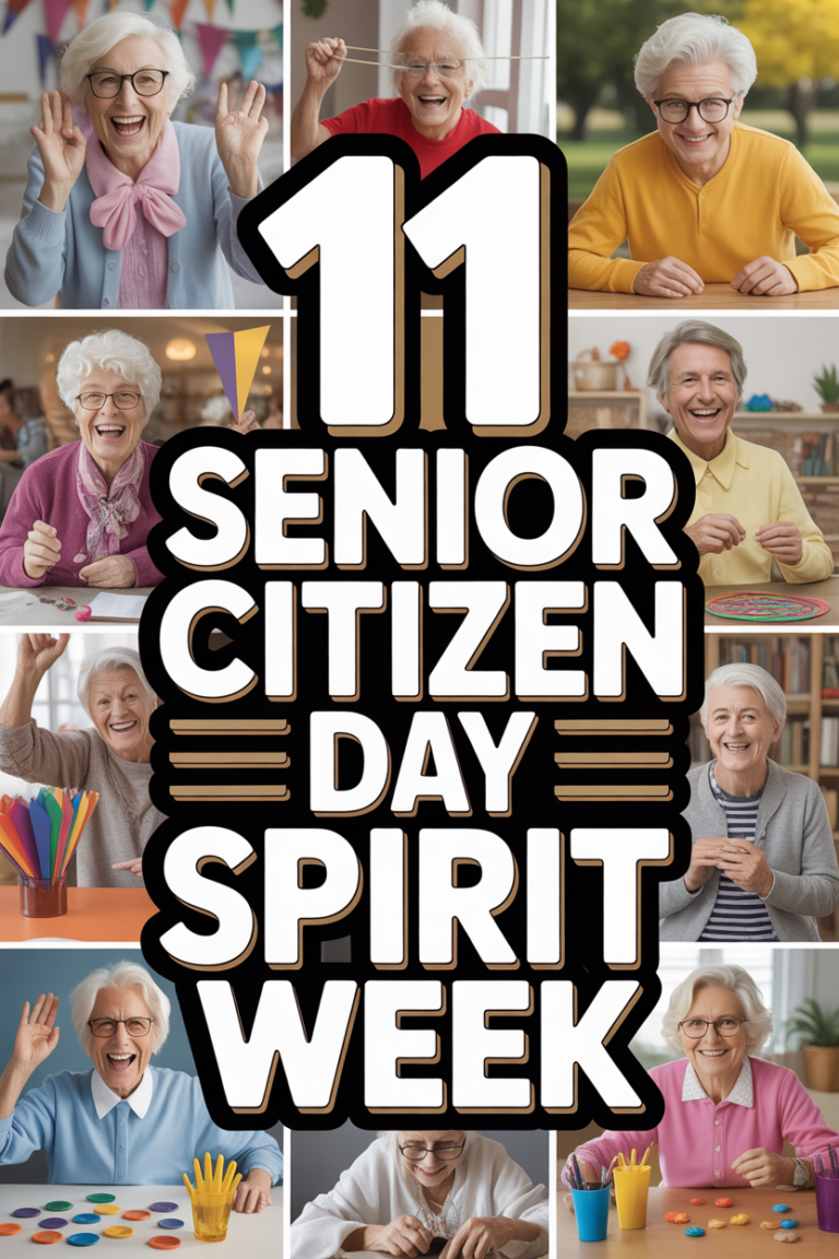 🎉 11 Senior Citizen Day Spirit Week
