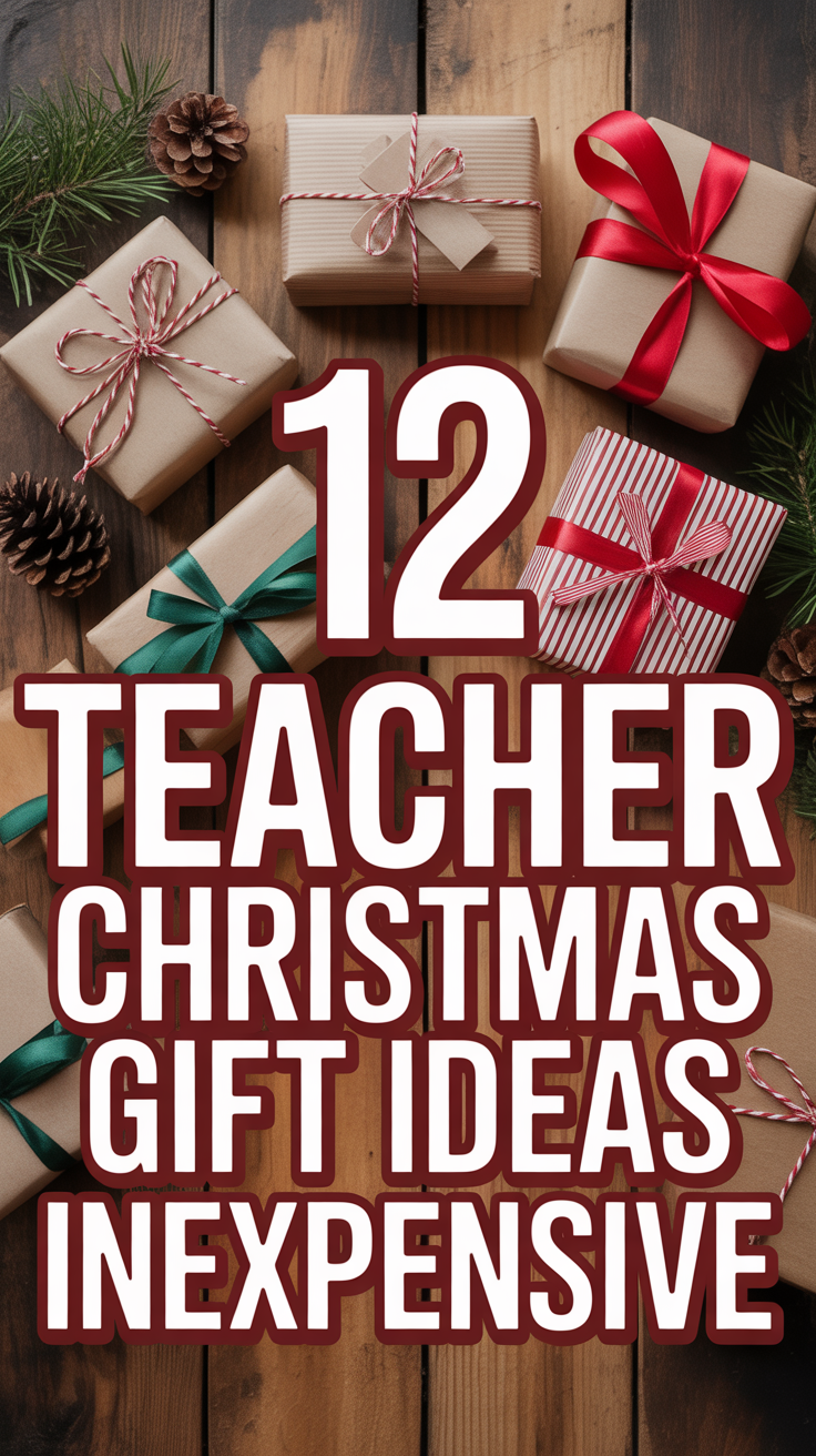 🎁 12 Teacher Christmas Gift Ideas Inexpensive
