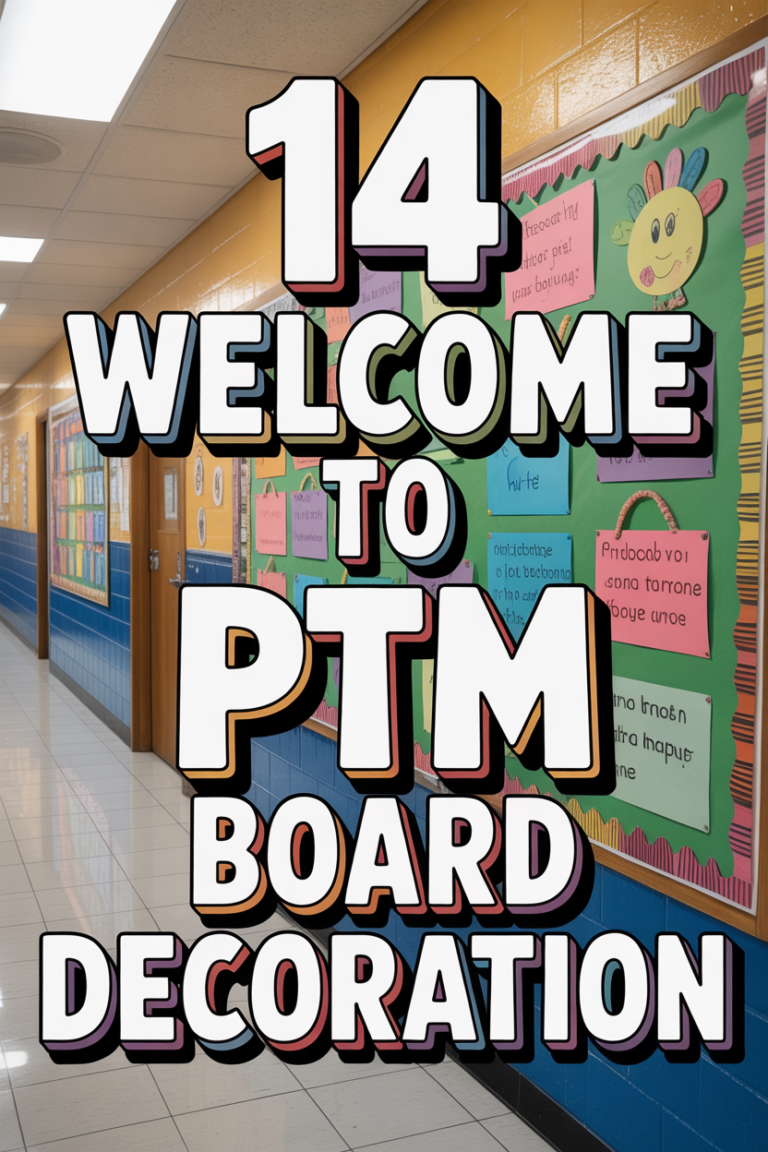 📍 14 Welcome To Ptm Board Decoration