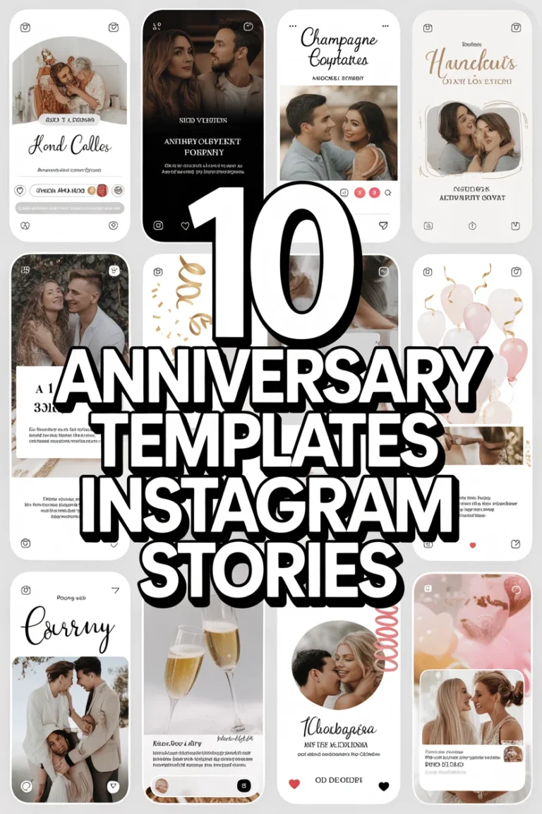 🥂 10 Anniversary Templates Instagram Stories