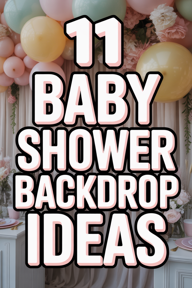🍼 11 Baby Shower Backdrop Ideas