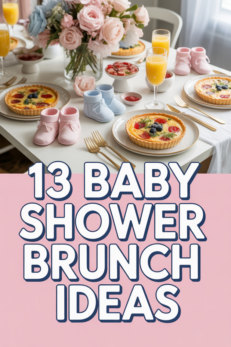 🍼 13 Baby Shower Brunch Ideas