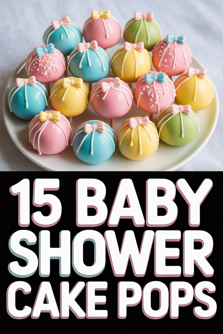 👶 15 Baby Shower Cake Pops