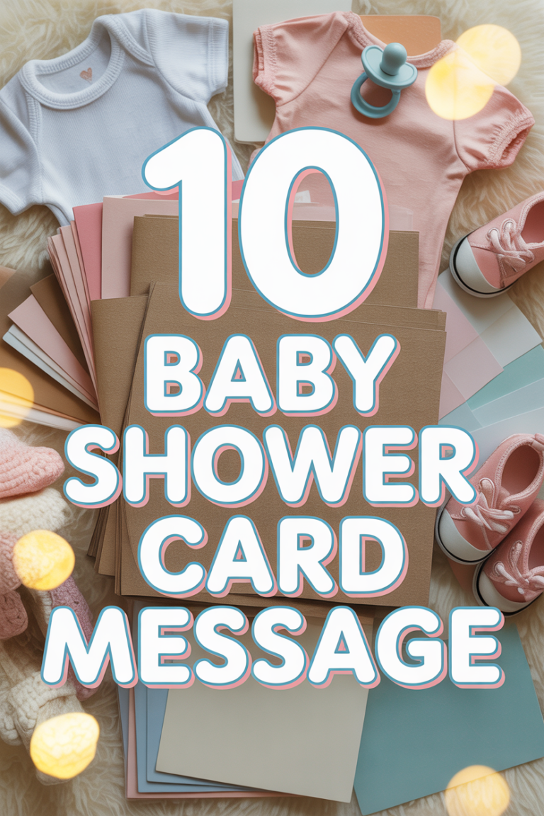 🍼 10 Baby Shower Card Message