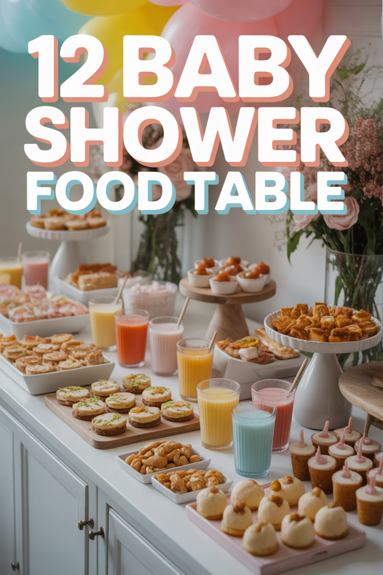 👶 12 Baby Shower Food Table