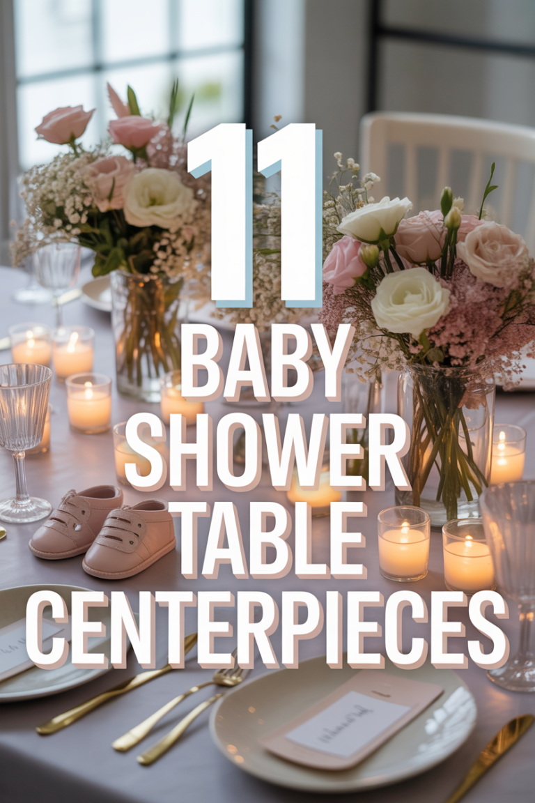 🍼 11 Baby Shower Table Centerpieces