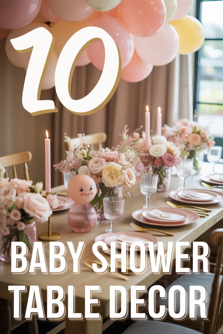 🍼 10 Baby Shower Table Decor