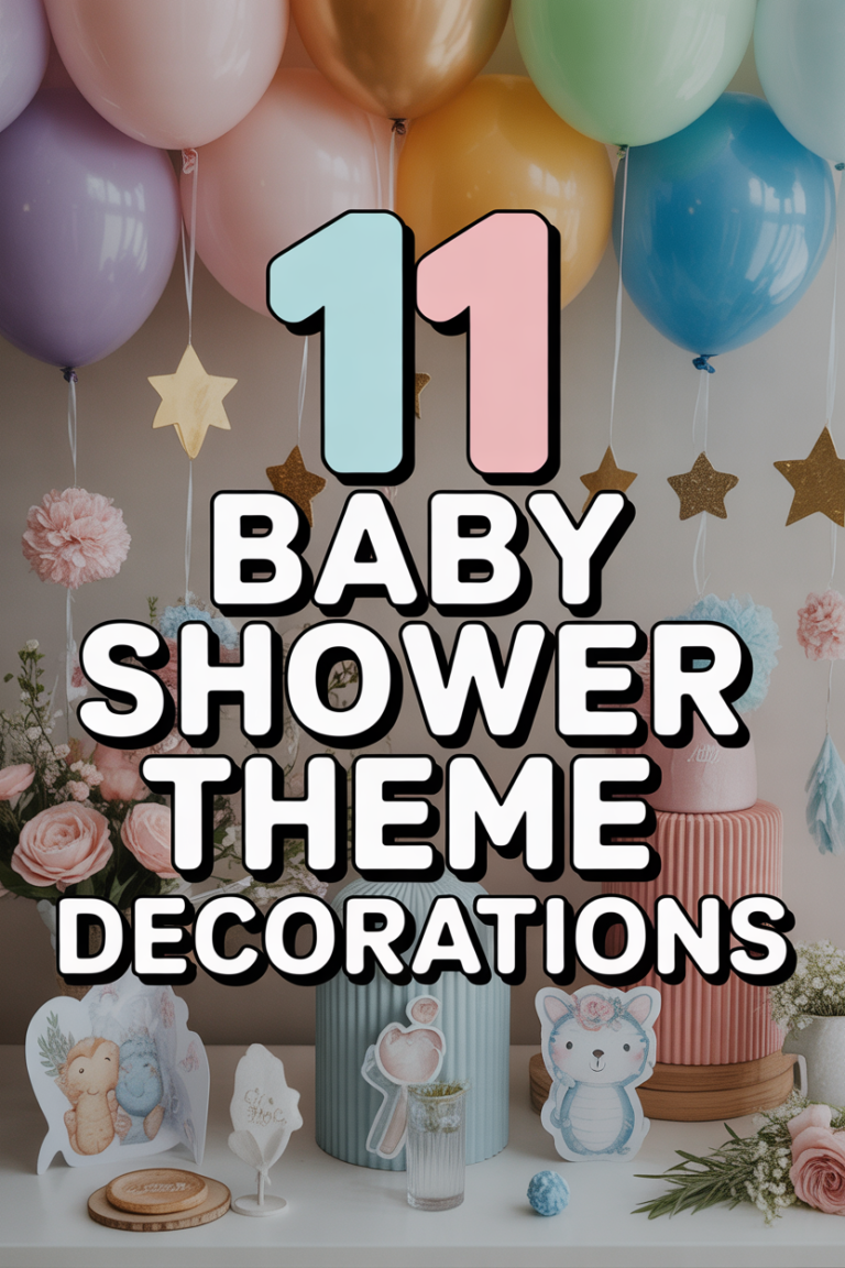 🍼 11 Baby Shower Theme Decorations