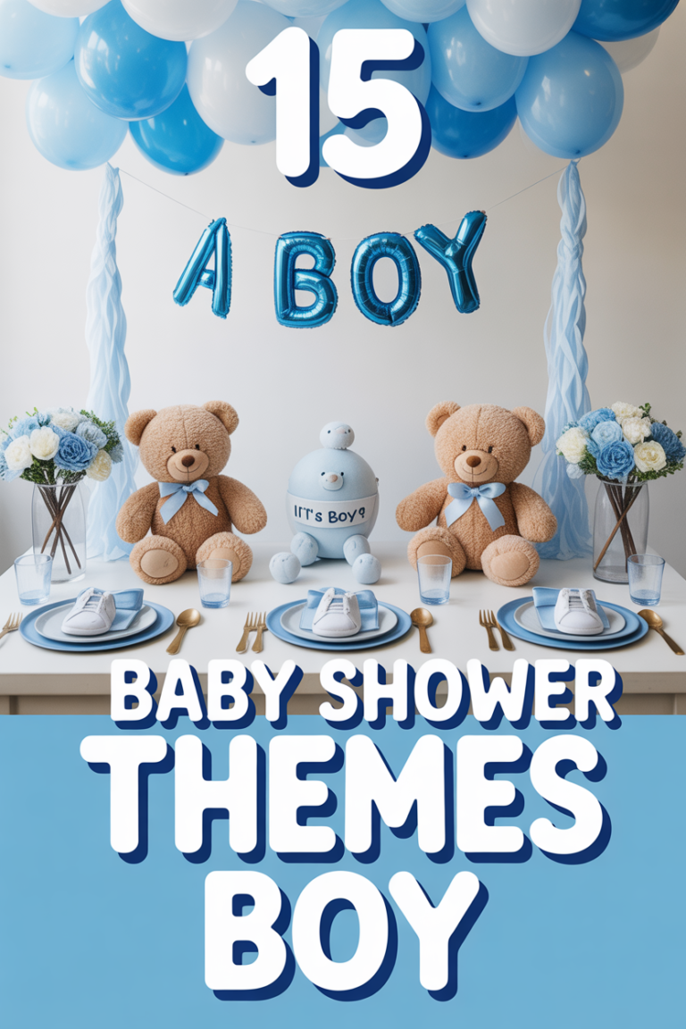 👶 15 Baby Shower Themes Boy