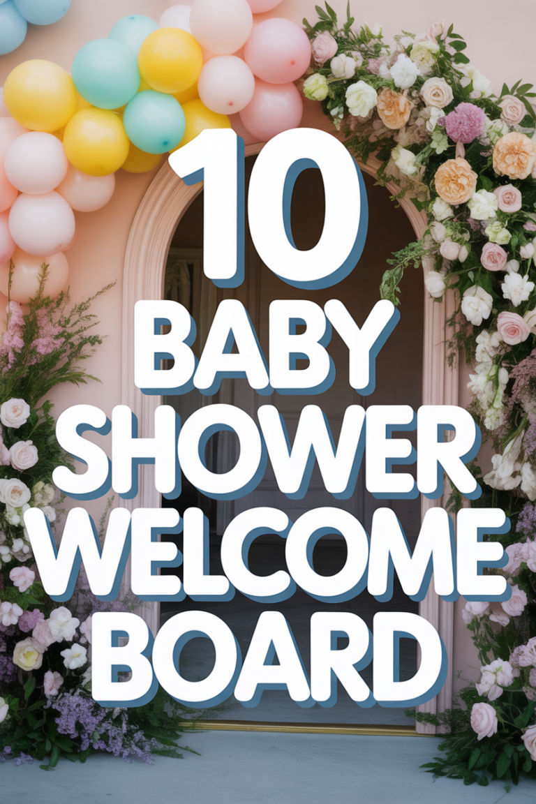 🍼 10 Baby Shower Welcome Board