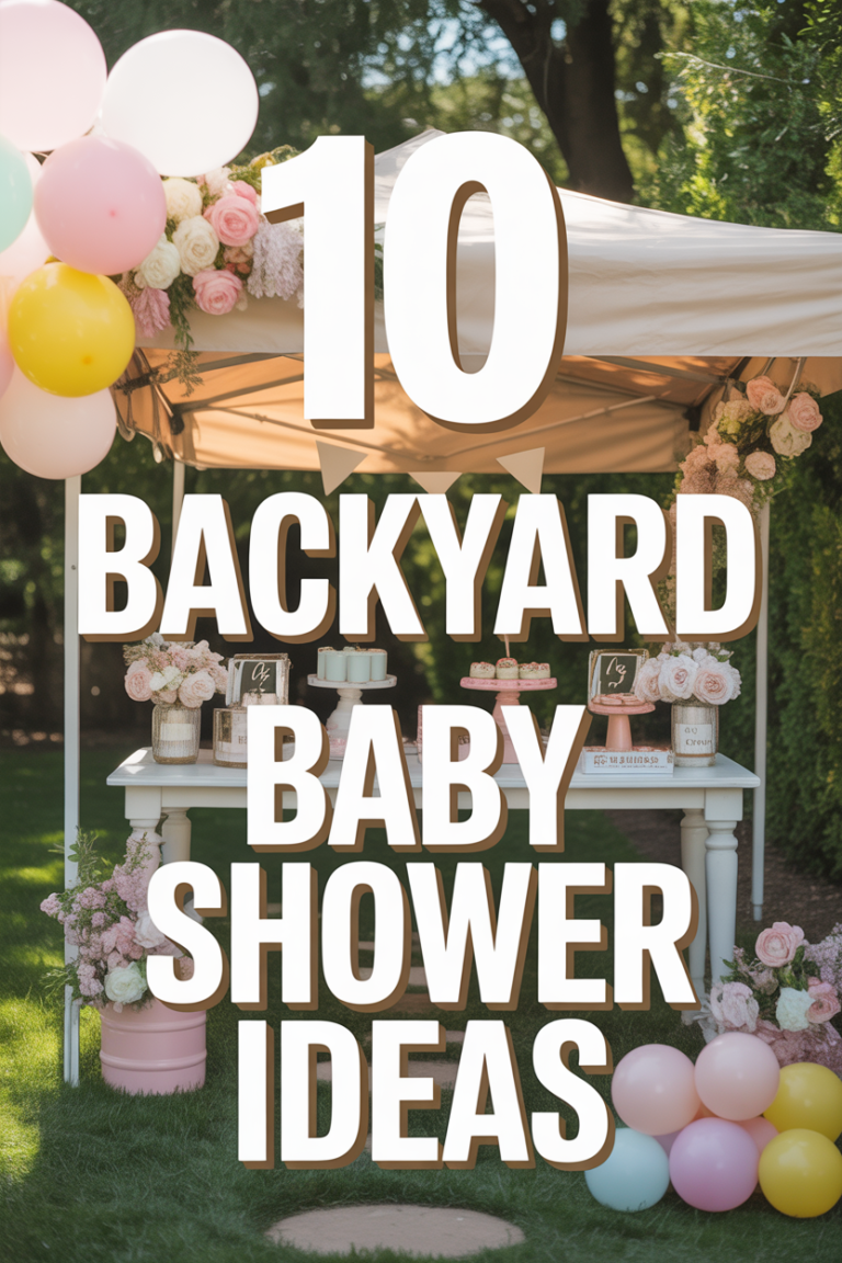 🍼 10 Backyard Baby Shower Ideas
