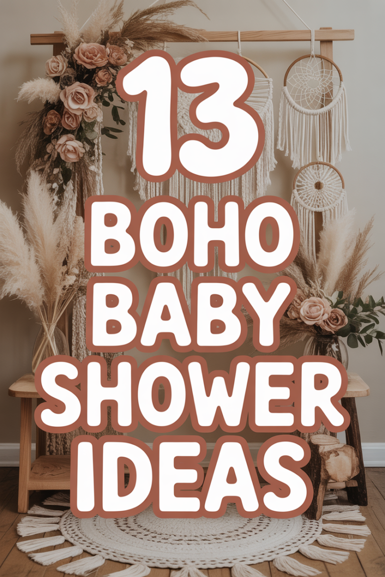 🌱 13 Boho Baby Shower Ideas