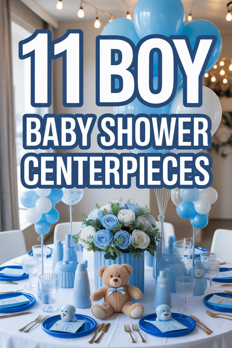 👶 11 Boy Baby Shower Centerpieces