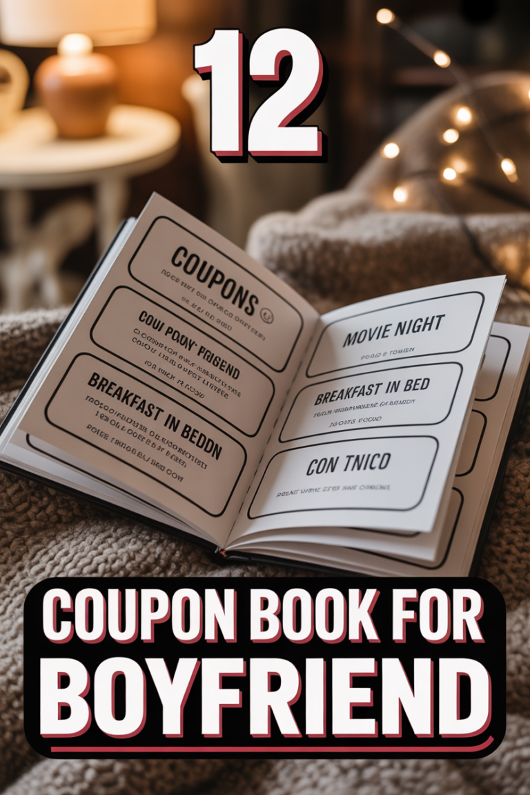 🎟️ 12 Coupon Book For Boyfriend