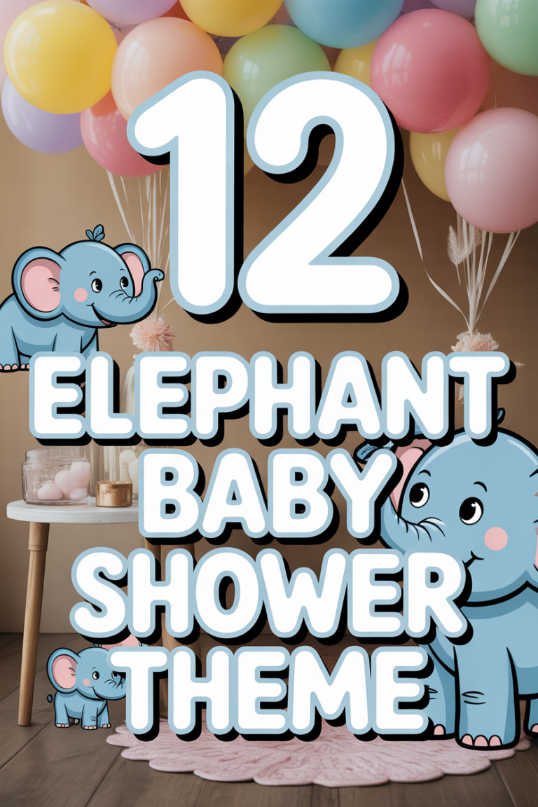 🐘 12 Elephant Baby Shower Theme