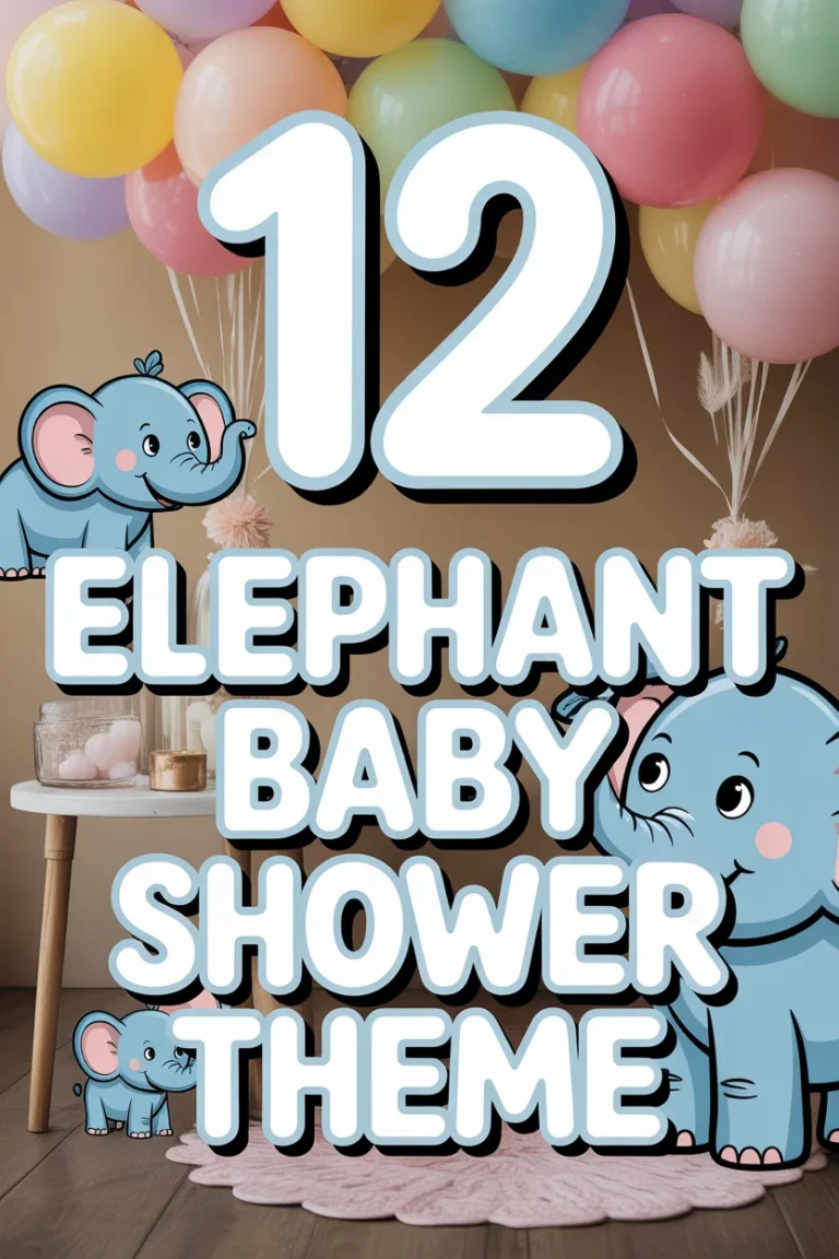 🐘 12 Elephant Baby Shower Theme