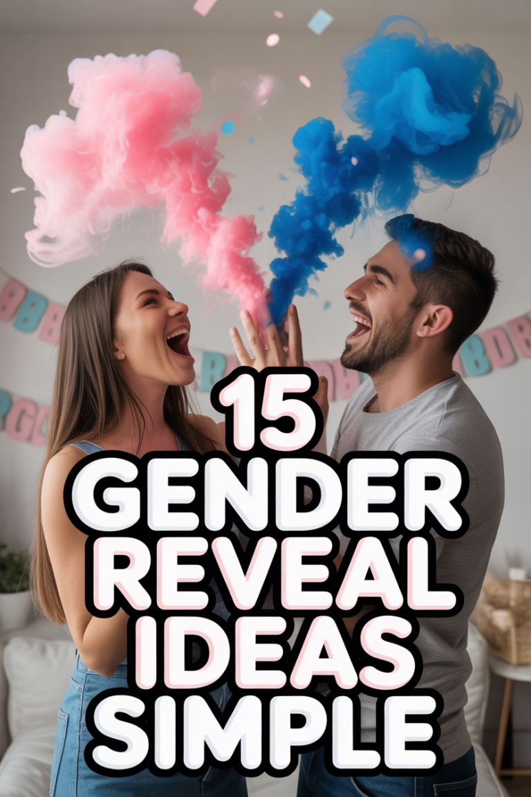 👶 15 Gender Reveal Ideas Simple