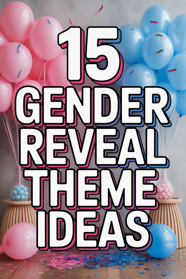 ✨ 15 Gender Reveal Theme Ideas