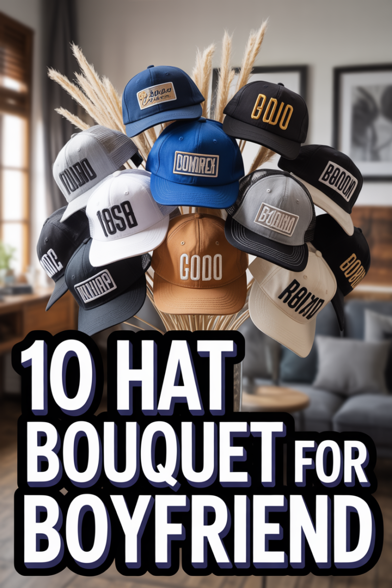 🧢 10 Hat Bouquet For Boyfriend