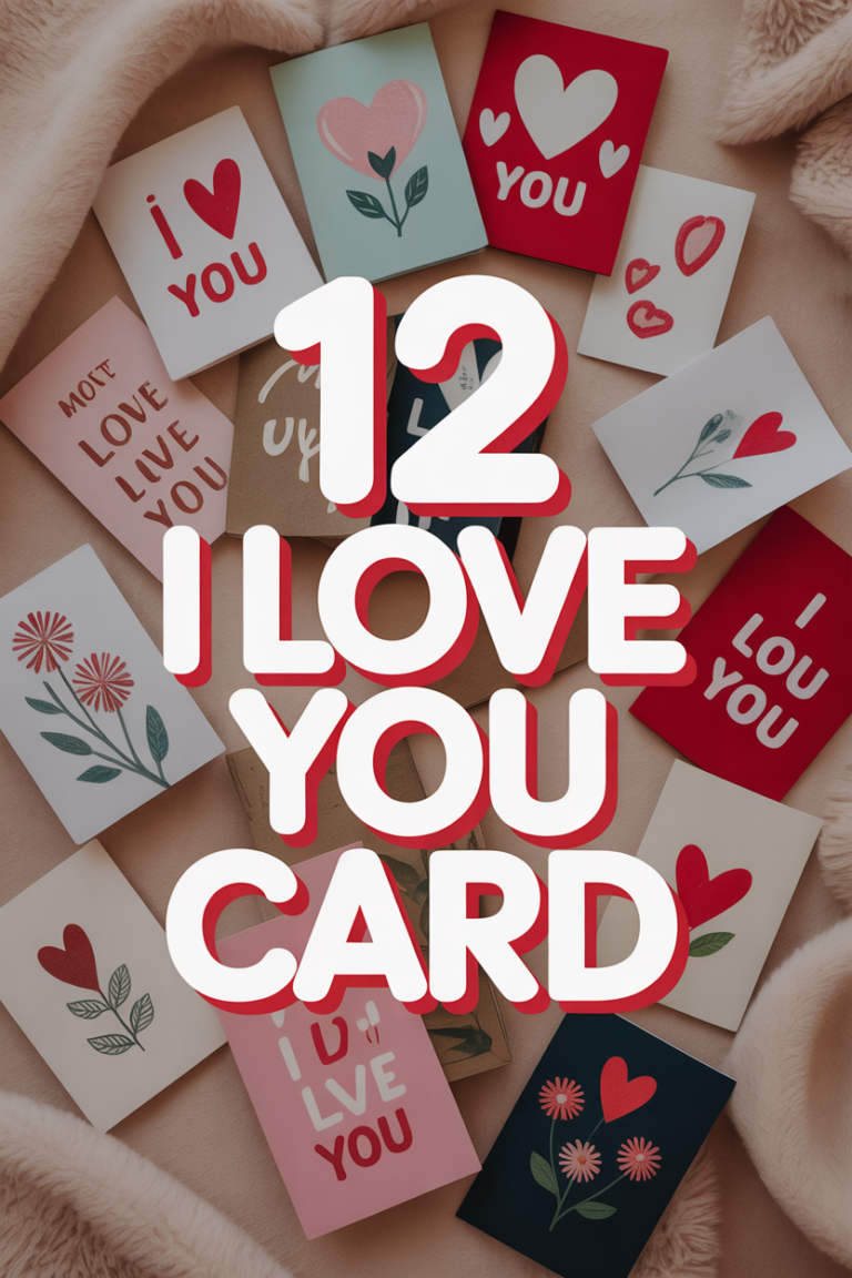 ❤️ 12 I Love You Card