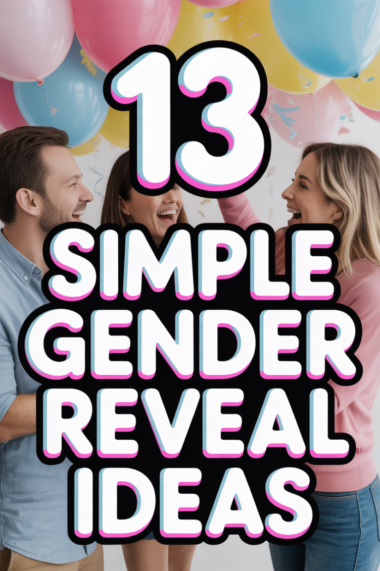 👶 13 Simple Gender Reveal Ideas