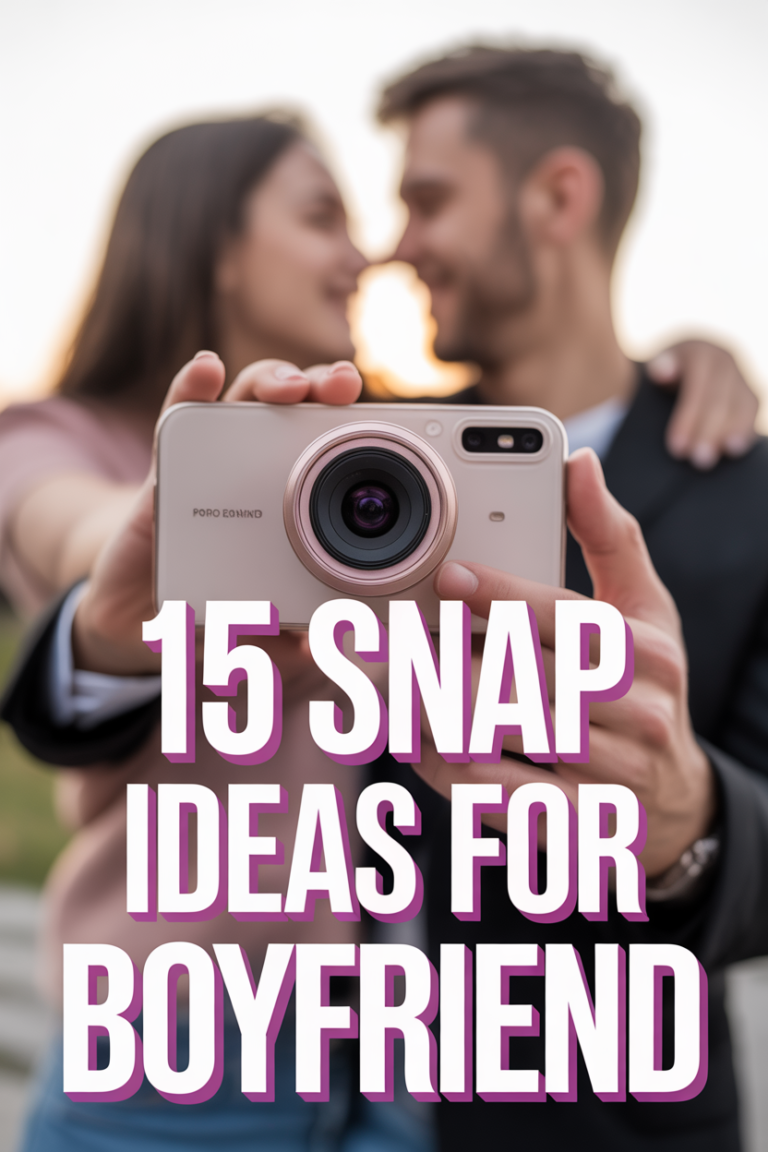 📸 15 Snap Ideas For Boyfriend