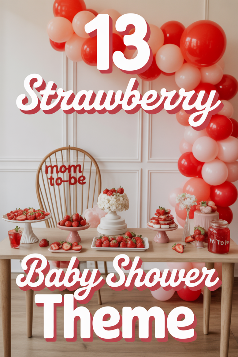 🍓 13 Strawberry Baby Shower Theme