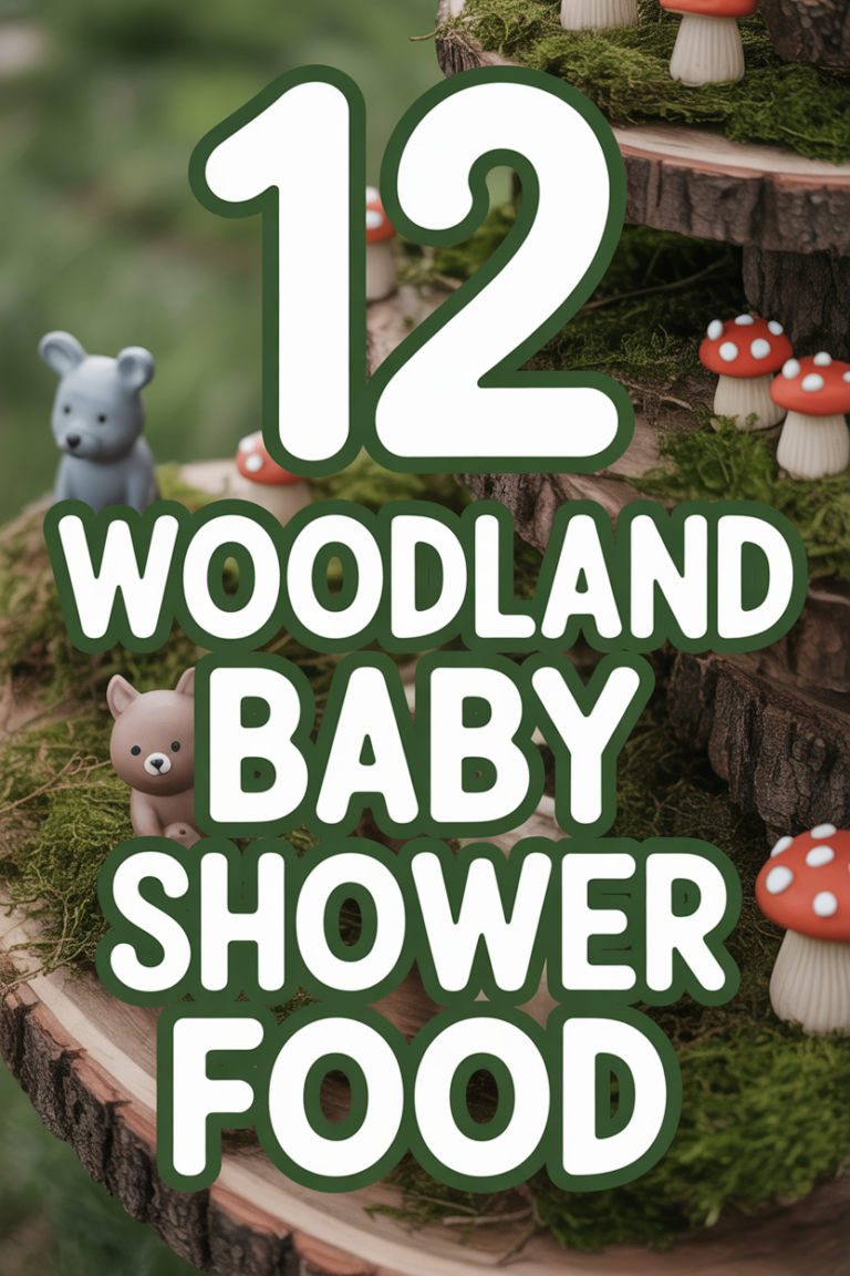 🍄 12 Woodland Baby Shower Food