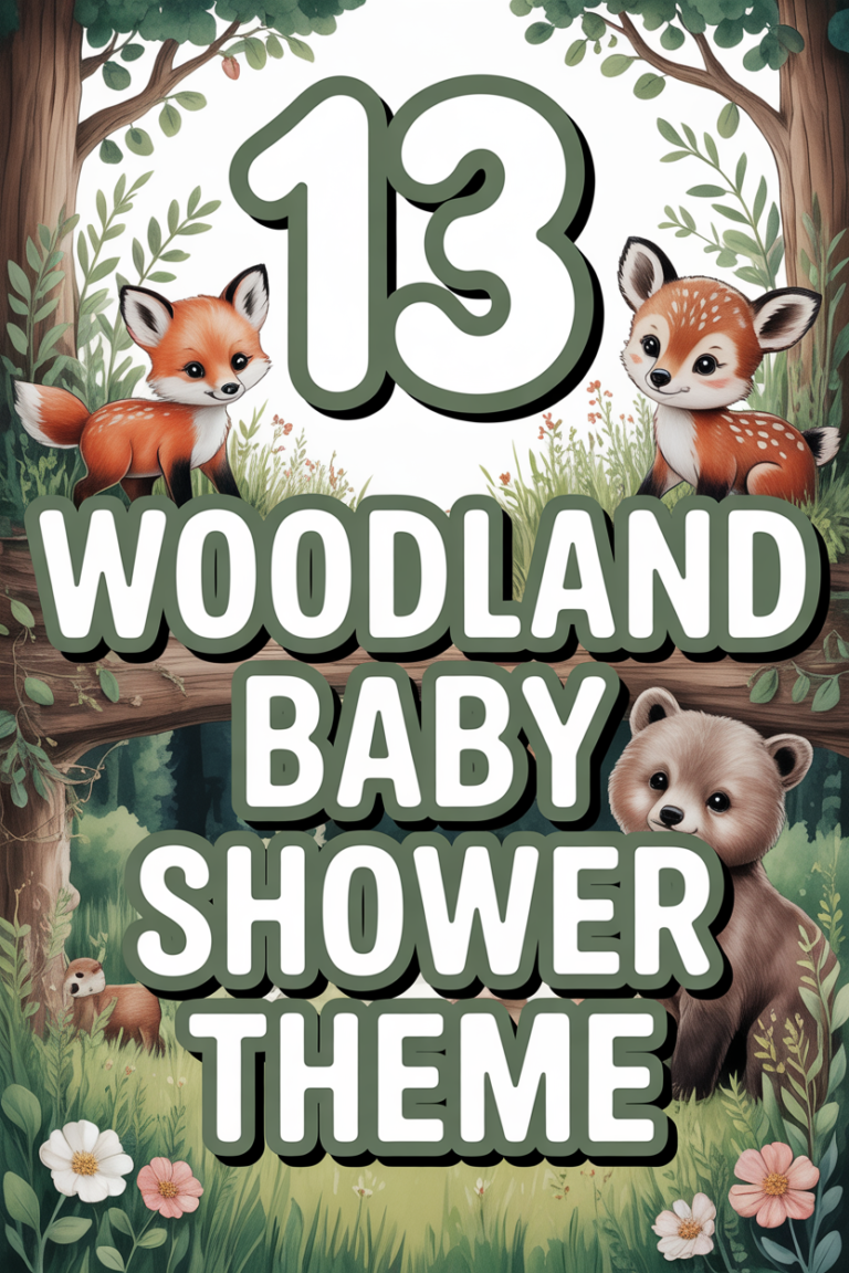🦊 13 Woodland Baby Shower Theme