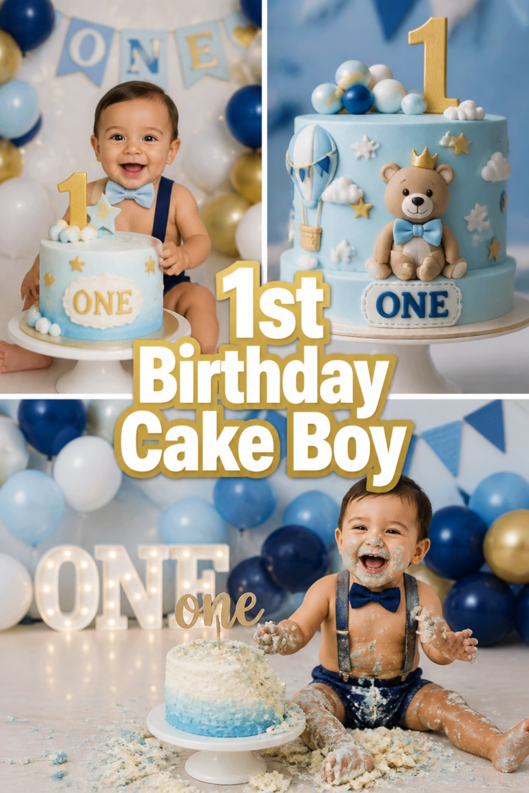 🎂 1st Birthday Cake Boy