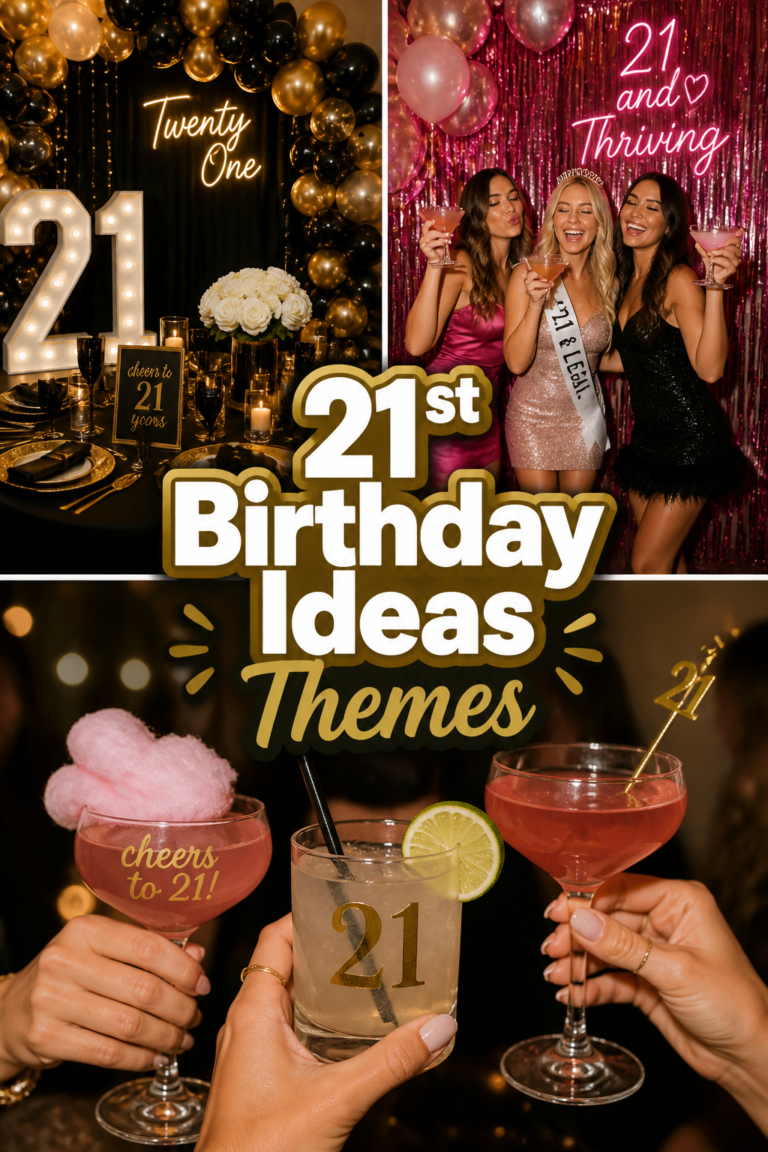 ✨ 21st Birthday Ideas Themes
