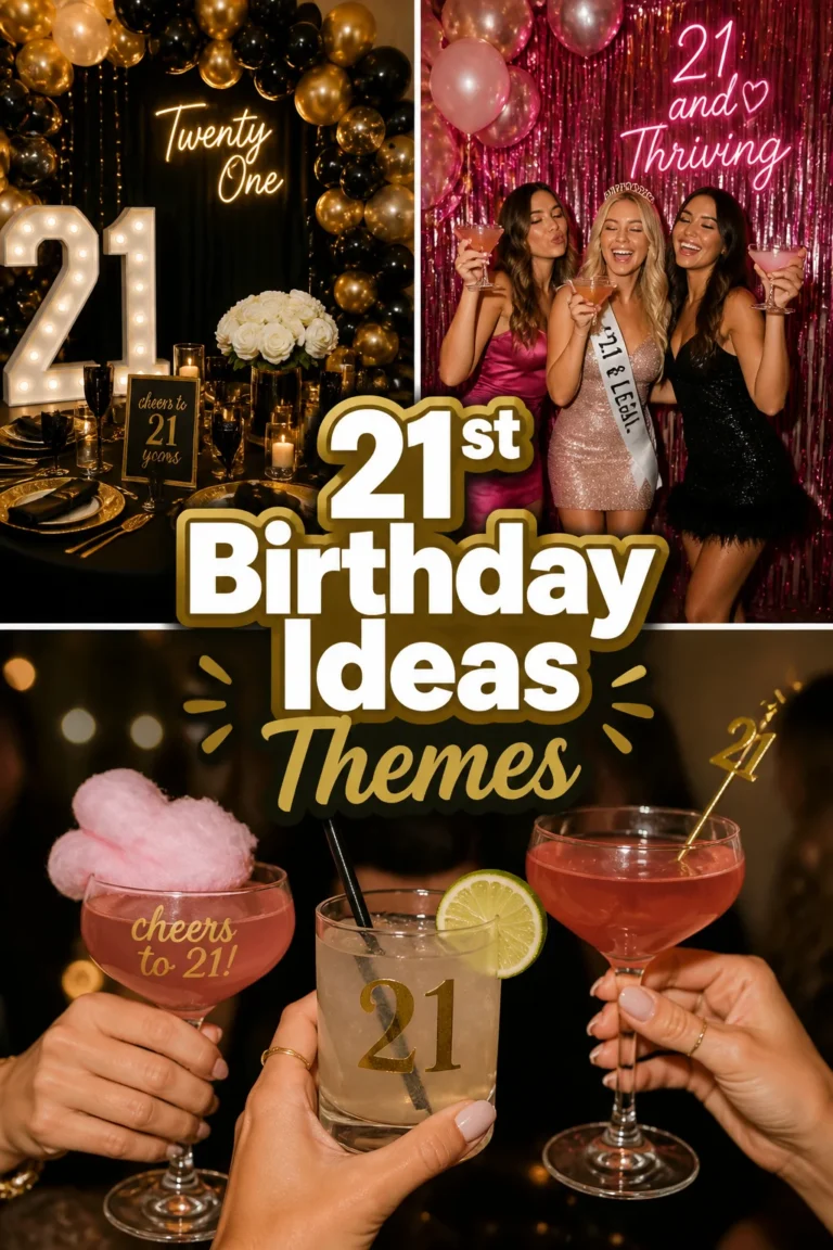 ✨ 21st Birthday Ideas Themes