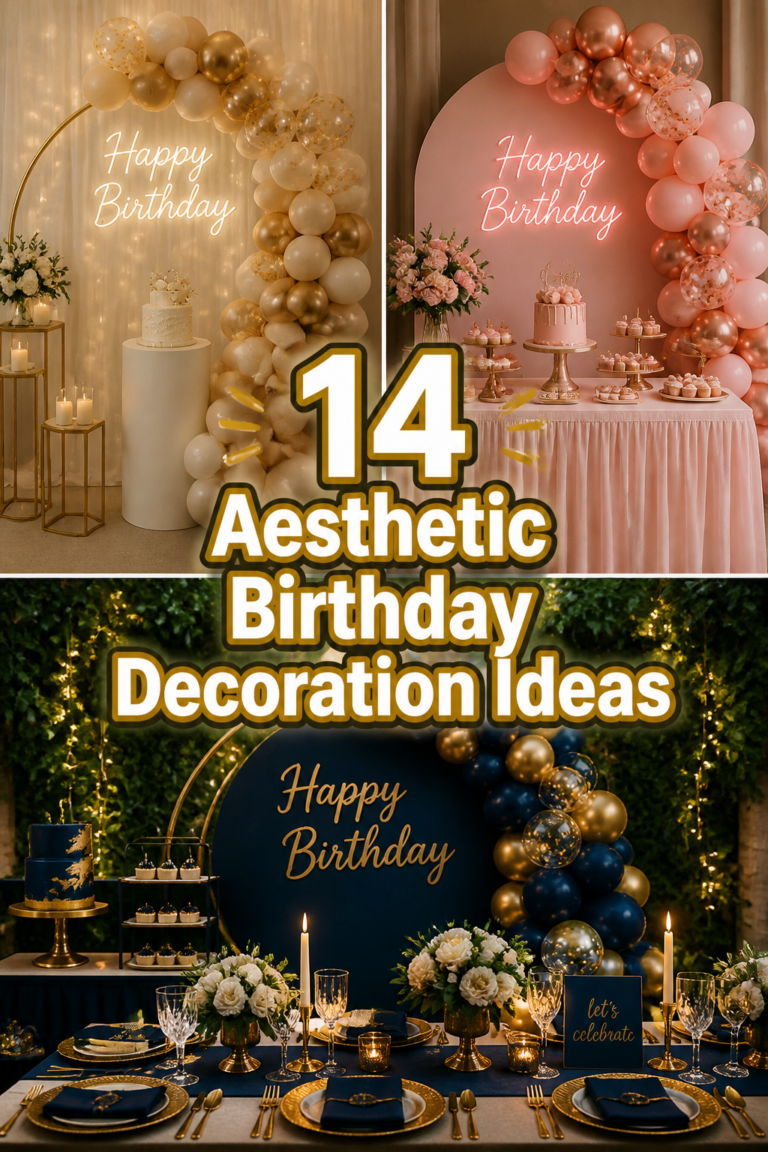 ✨ 14 Aesthetic Birthday Decoration Ideas