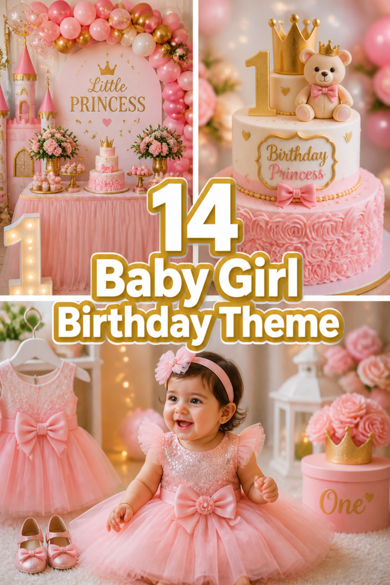 💖 14 Baby Girl Birthday Theme