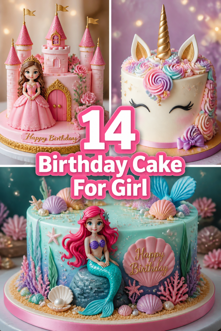 🍰 14 Birthday Cake For Girl