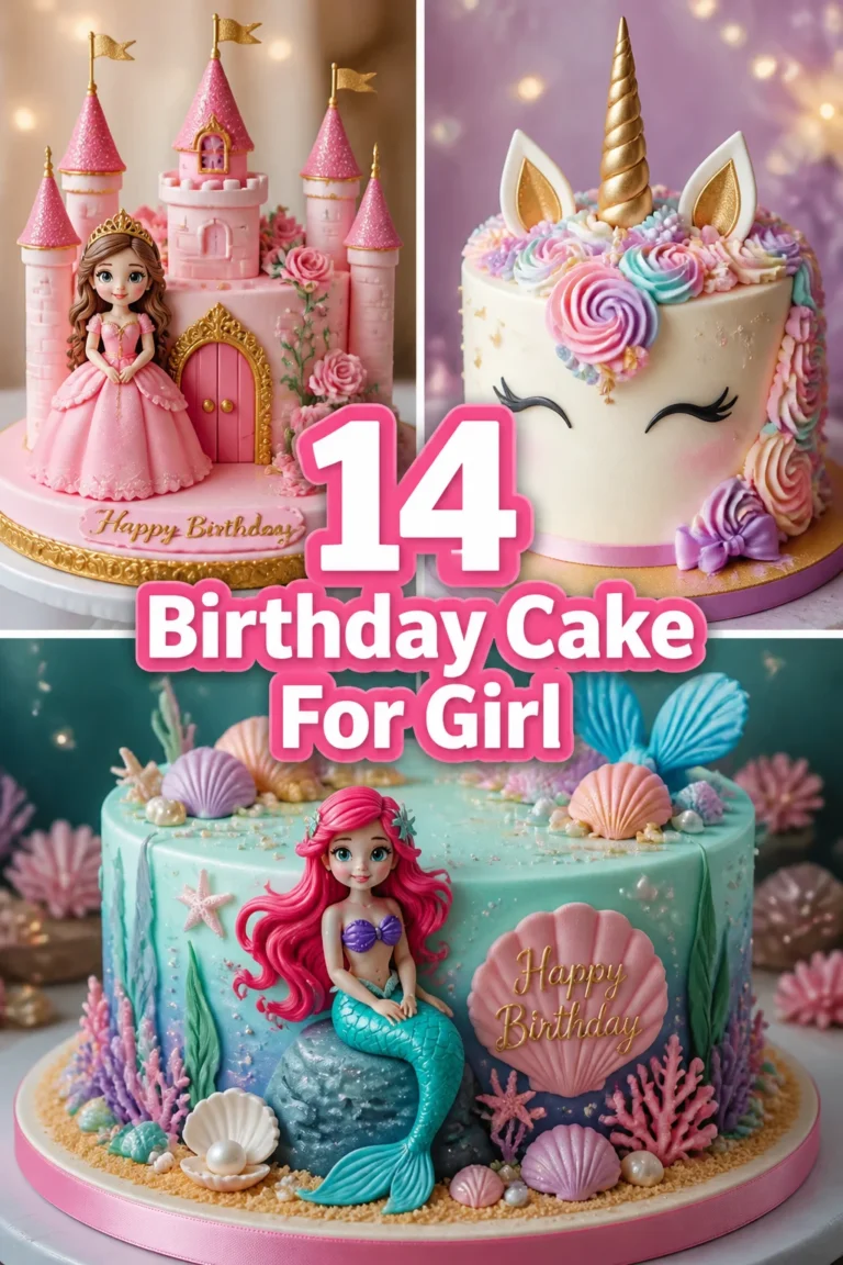 🍰 14 Birthday Cake For Girl