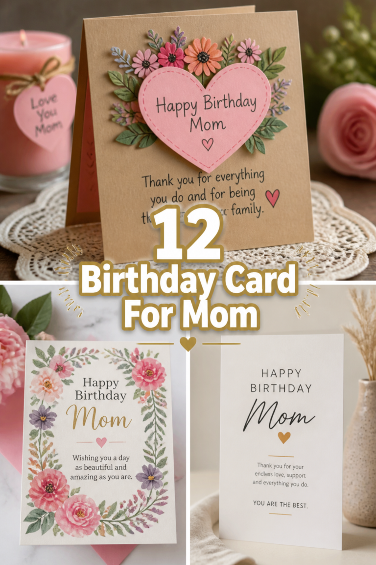 🎂 12 Birthday Card For Mom