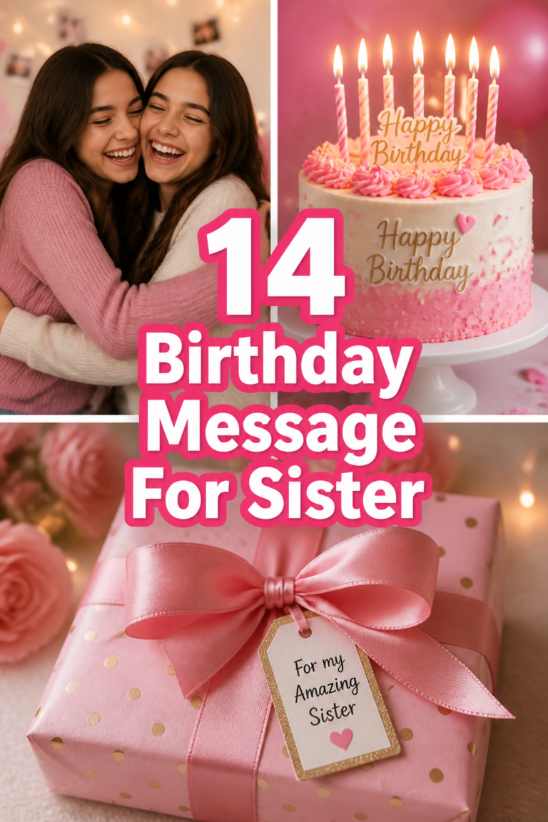 🎂 14 Birthday Message For Sister