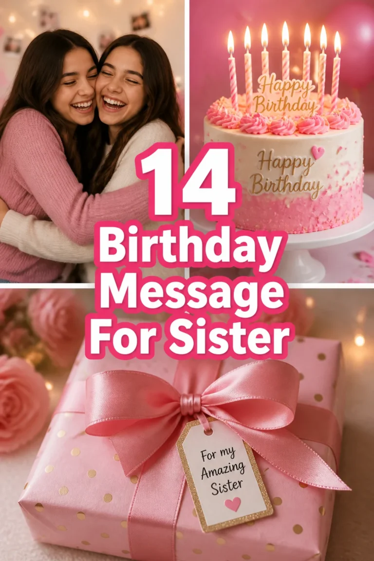 🎂 14 Birthday Message For Sister