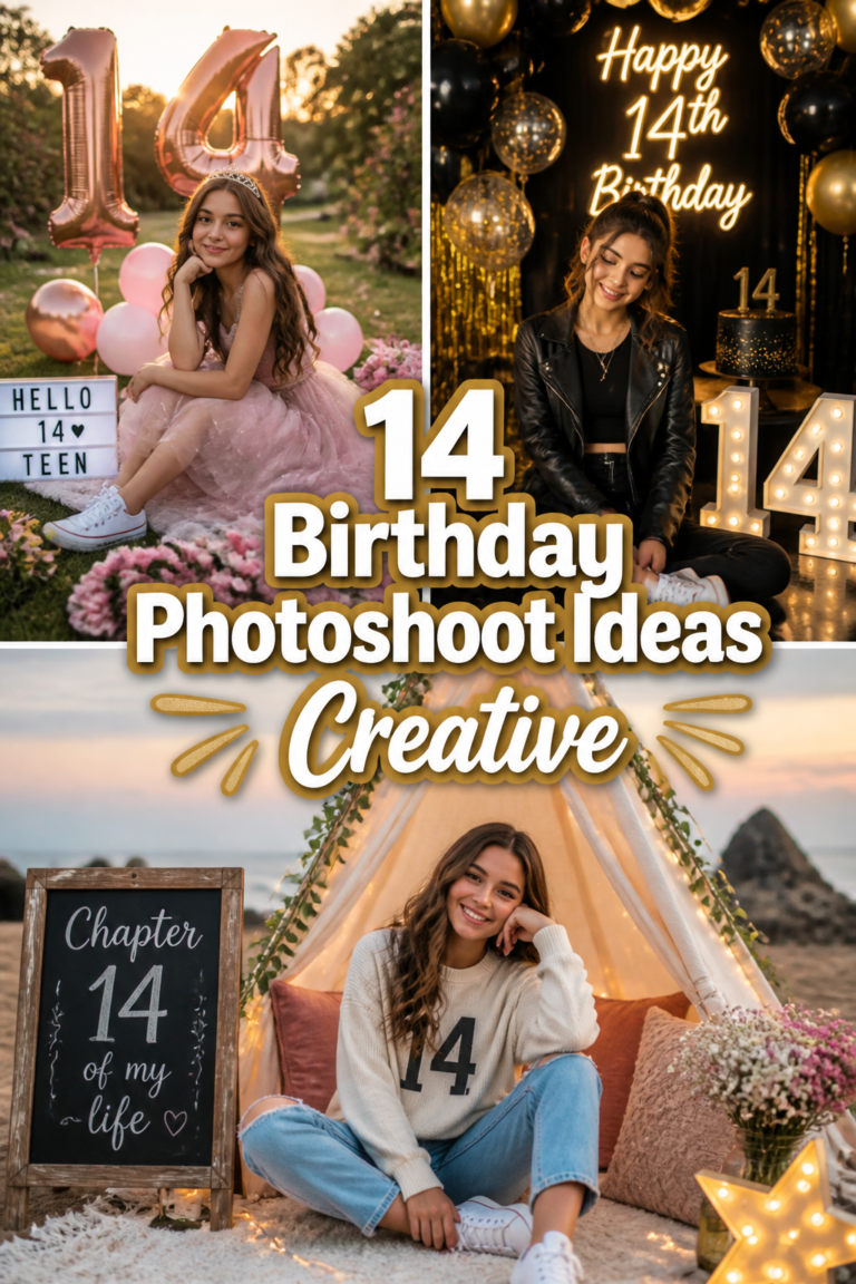 🎂 14 Birthday Photoshoot Ideas Creative