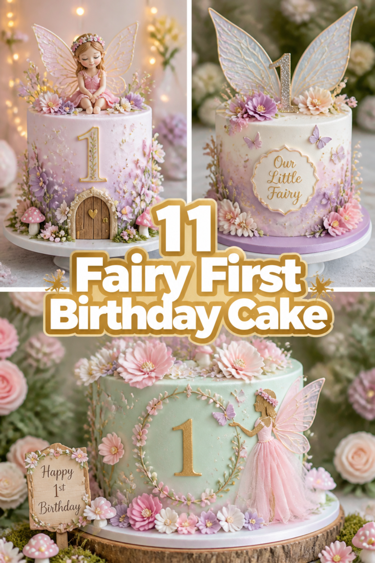🧚‍♀️ 11 Fairy First Birthday Cake