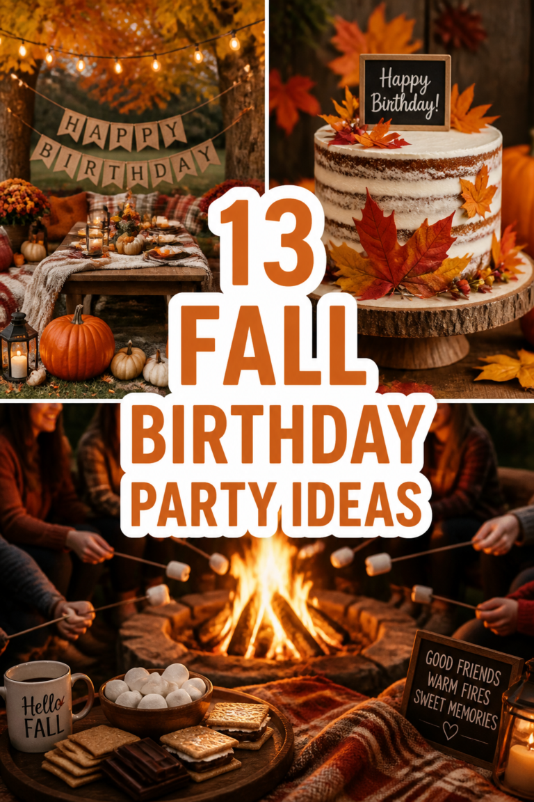 🍂 13 Fall Birthday Party Ideas