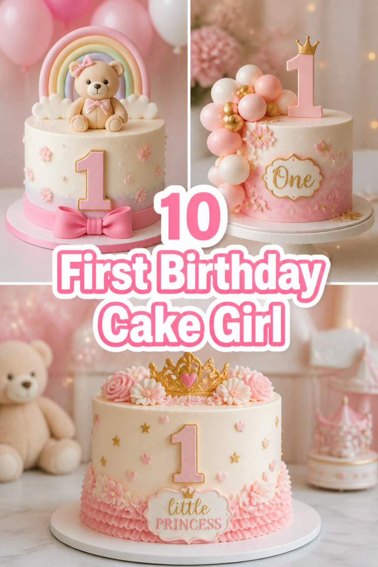 🍰 10 First Birthday Cake Girl